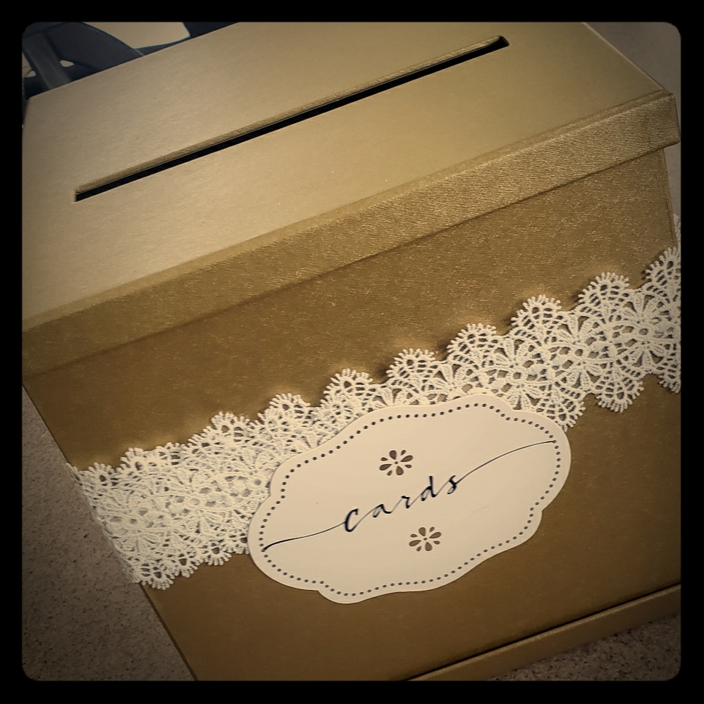 Gold Card Box (Wedding, Bday, Quinceanera)